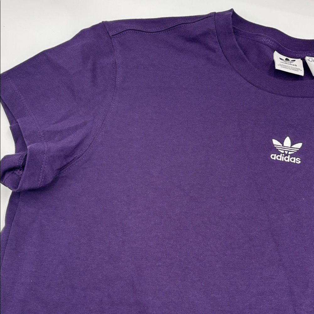 Adidas Originals Essentials Slim T-Shirt in Aurora Plum - Picture 3 of 7